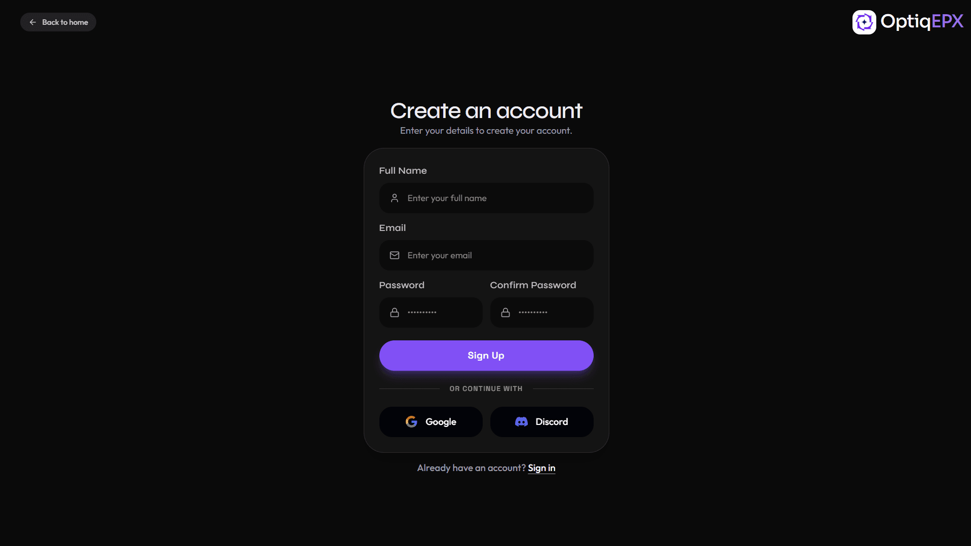 OptiqEPX screenshot 2